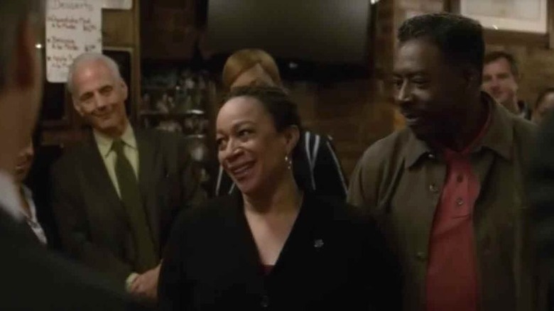 Van Buren celebrates her cancer-free diagnosis with Ernie Hudson
