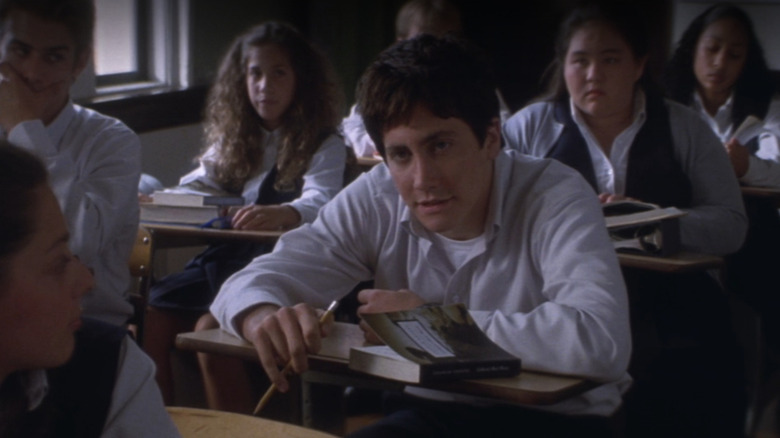 Donnie (Jake Gyllenhaal) in classroom in Donnie Darko