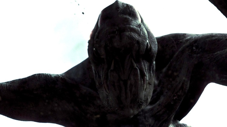 Clover comes in for its final closeup shortly before the cameras die in Cloverfield