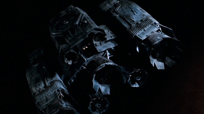 The Nostromo approaches the planet on which it will find the deadly xenomorph in Alien