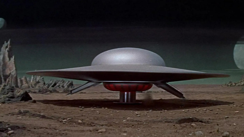 The C-57D saucer lands on Altair IV in Forbidden Planet