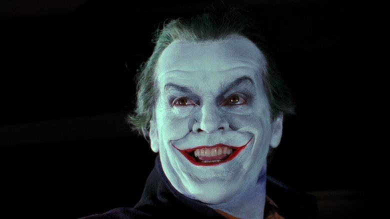 Jack Nicholson as the Joker smiling in Batman