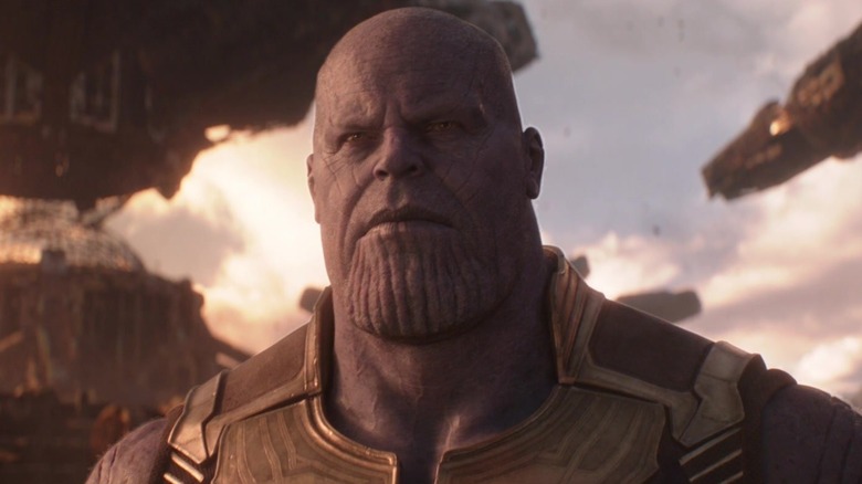 Josh Brolin as Thanos staring in Avengers: Infinity War