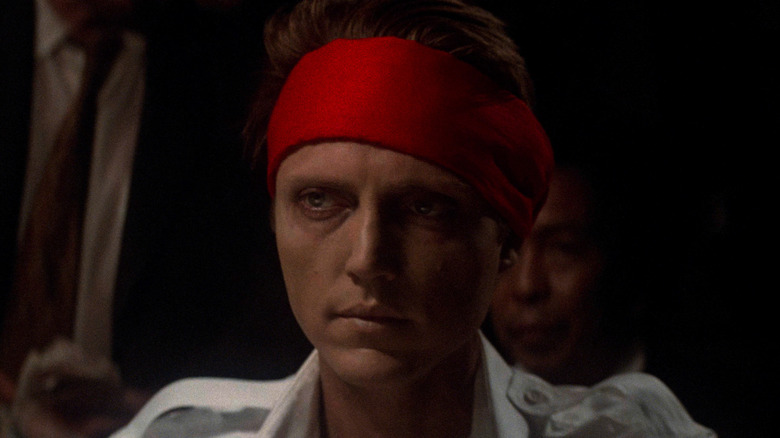 Christopher Walken wearing red bandana
