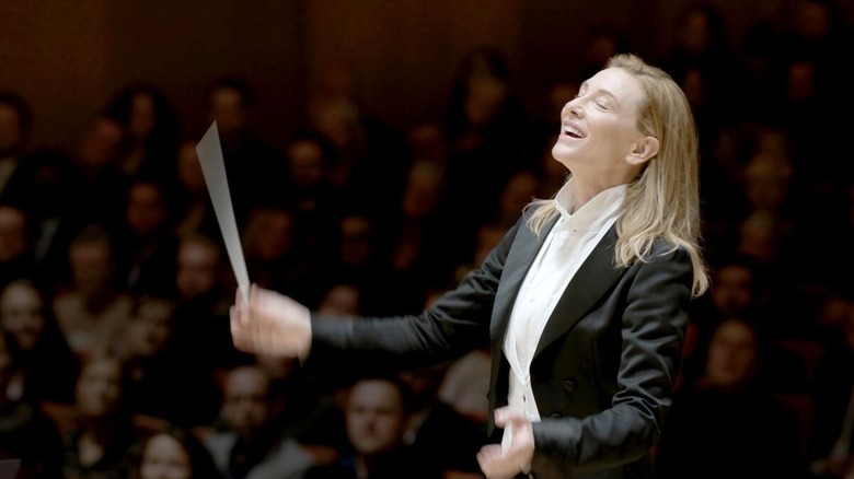 Cate Blanchett as Tar, conducting in Tar