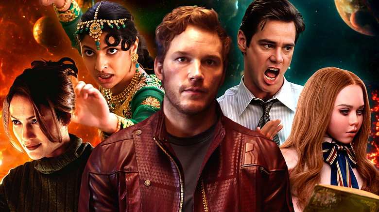 Karen Sisco (Jennifer Lopez) from Out of Sight, Ria Khan (Priya Kansara) from Polite Society, Star-Lord (Chris Pratt) from Guardians of the Galaxy, Fletcher Reede (Jim Carrey) from Liar Liar, and M3GAN (Amie Donald, Jenna Davis) from M3GAN
