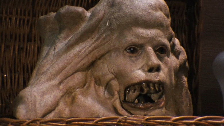 Belial raging in his wicker basket in Basket Case