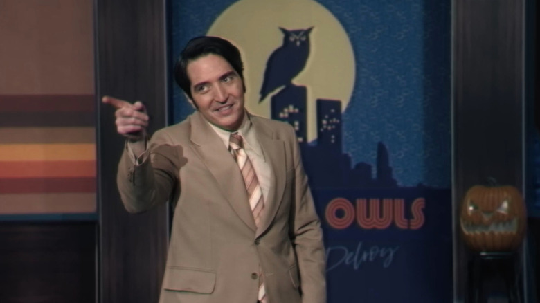 Jack (David Dastmalchian) doing monologue in Late Night With the Devil