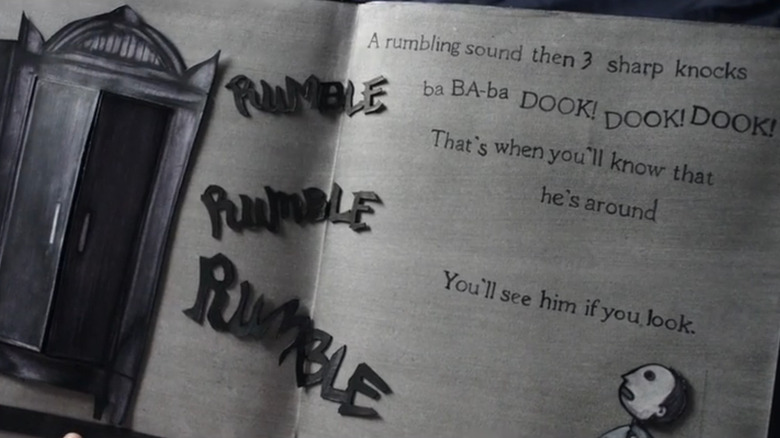 The pop-up Babadook book in The Babadook