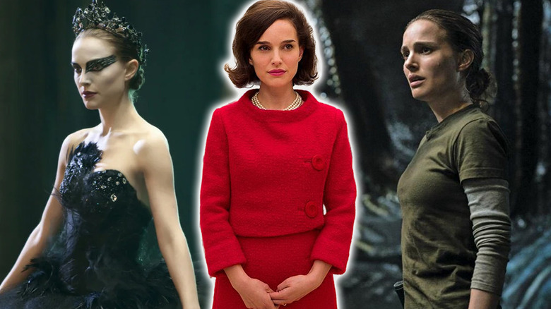 Natalie Portman in Jackie, Black Swan, and Annihilation