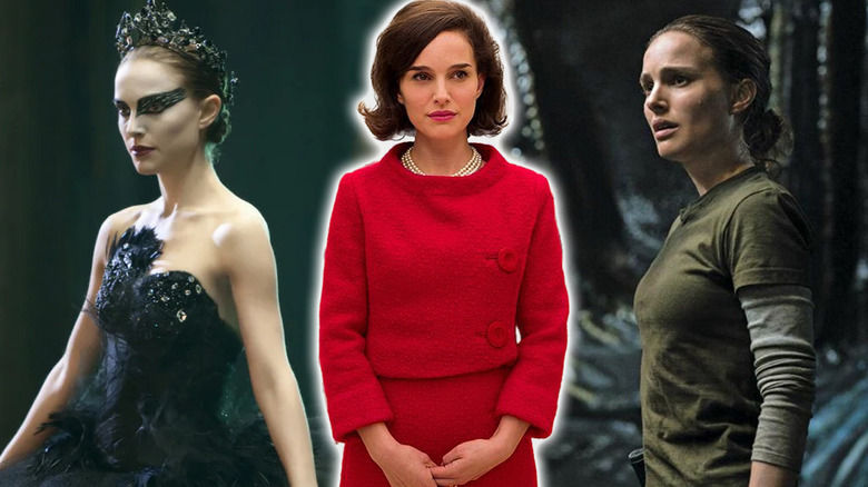 Natalie Portman in Jackie, Black Swan, and Annihilation