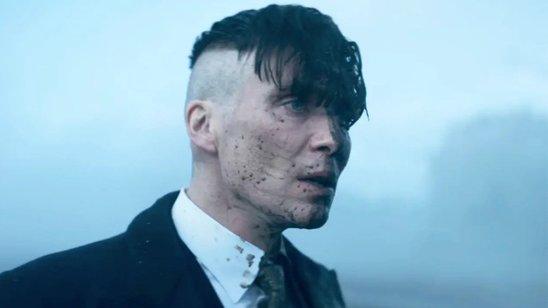 Cillian Murphy bloody in Peaky Blinders