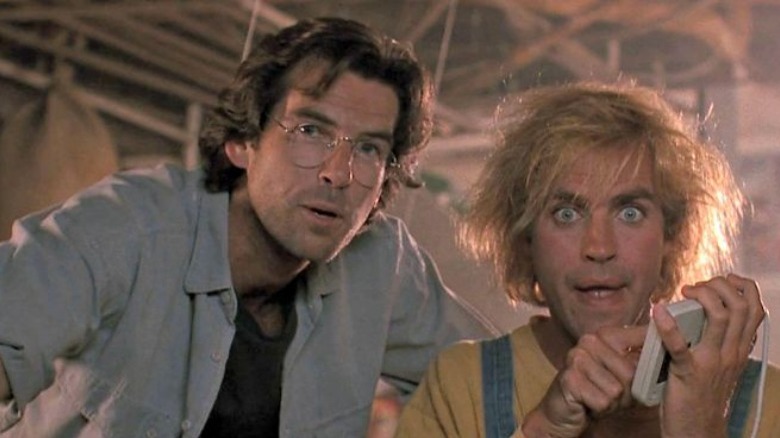 Pierce Brosnan Jeff Fahey press button Lawnmower Man