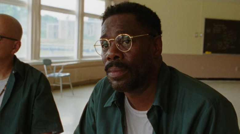 Divine G (Colman Domingo) looking apprehensive in Sing Sing