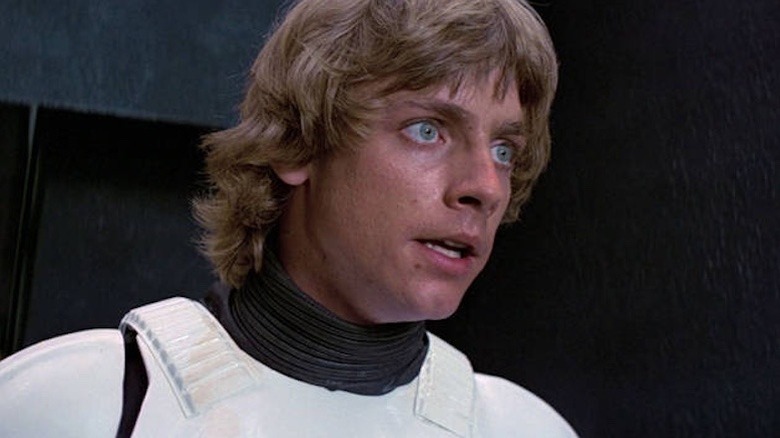 Mark Hamill as Luke Skywalker in stormtrooper armor from Star Wars: A New Hope