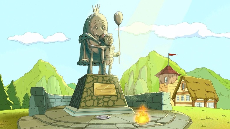 Disturbing Statue of King Jellybean