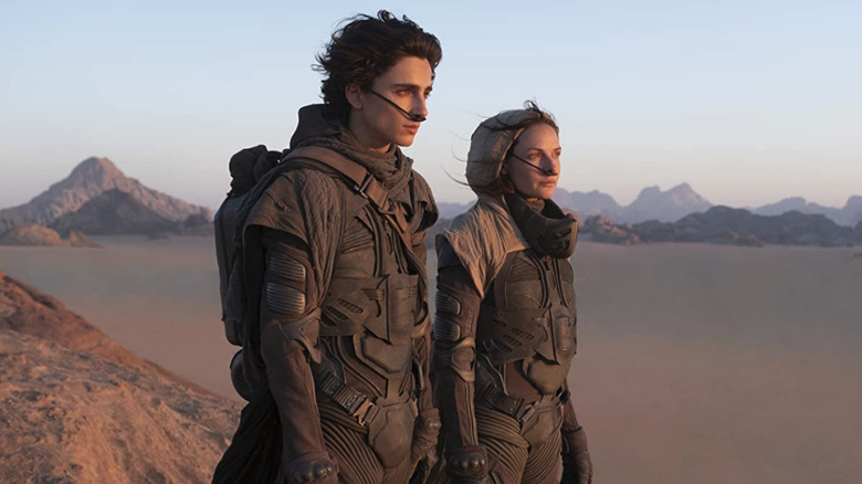 Paul and Lady Jessica standing in the desert