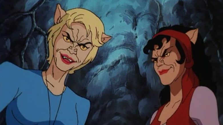 Simone and Lena as cat creatures in Scooby-Doo on Zombie Island