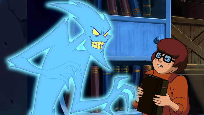The Phantom Virus grinning at Velma in Scooby-Doo and the Cyber Chase