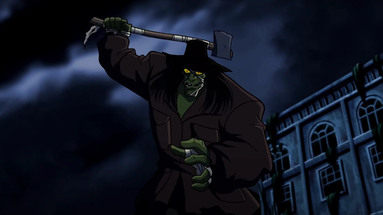 The Woodsman wielding an axe in Scooby-Doo! Camp Scare