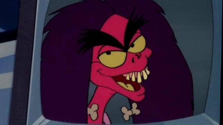 Zomba smiling in a TV set in The 13 Ghosts of Scooby-Doo