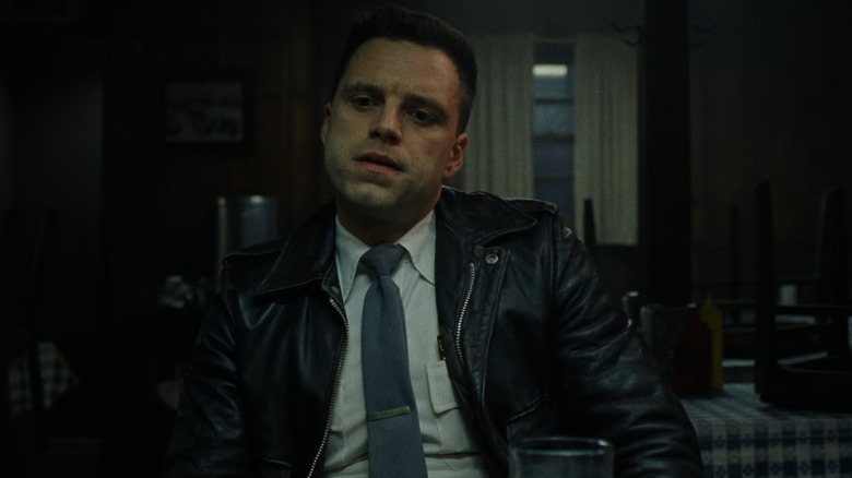 Lee Bodecker (Sebastian Stan) in uniform in The Devil All the Time