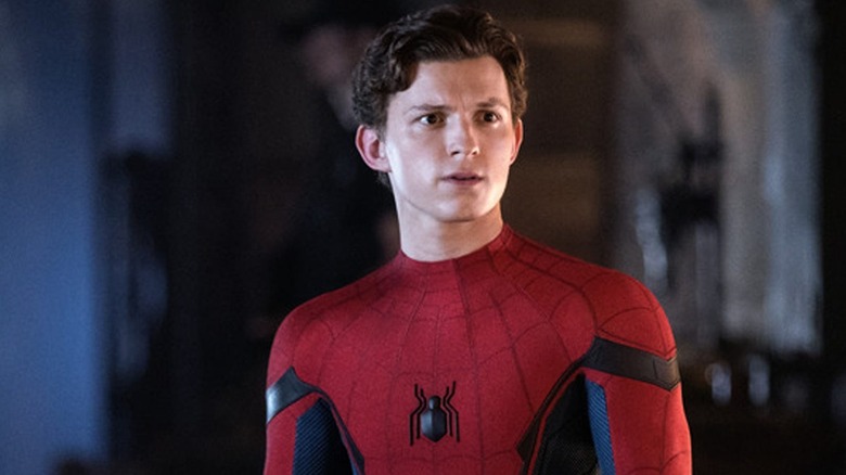 Tom Holland as Spider Man in "Spider Man: Far From Home"