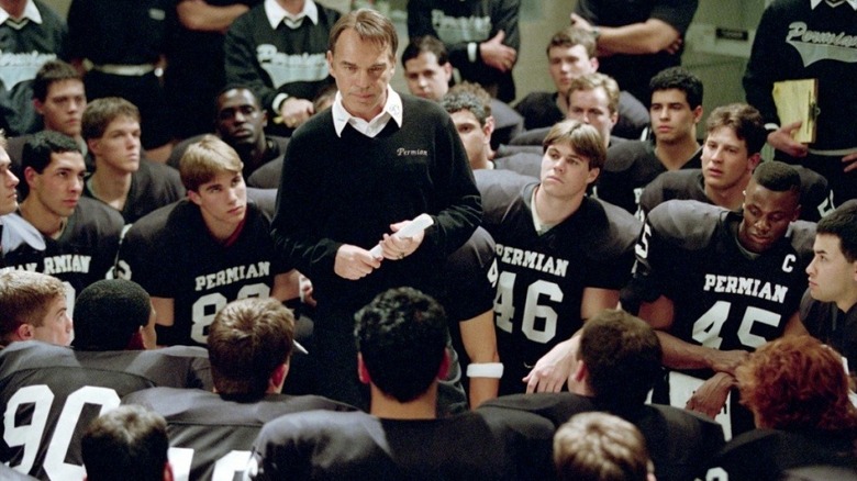 Billy Bob Thornton as Coach, coaching in Friday Night Lights