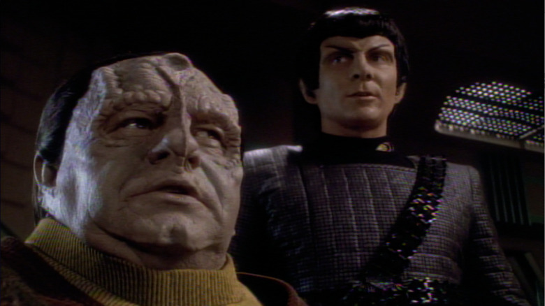 Star Trek: Deep Space Nine's Odo and Garak frowning