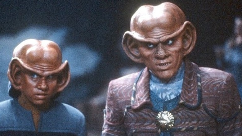 Stark Trek: Deep Space Nine's Quark and Nog looking upset