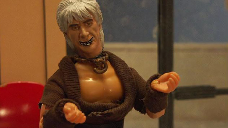 Khan smiling toward the camera on Robot Chicken