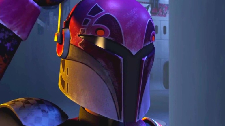 Sabine Wren in graffiti helmet Star Wars Rebels