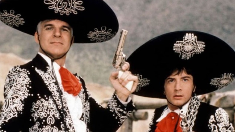 Lucky and Ned ready to fight Three Amigos