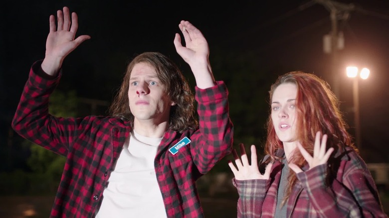 Jesse Eisenberg and Kristen Stewart