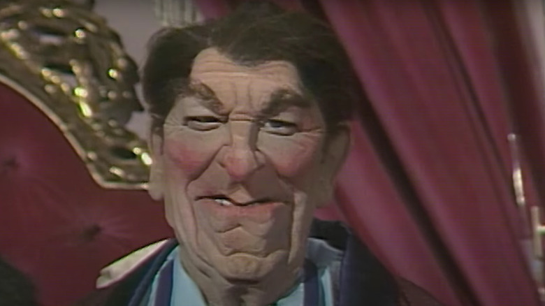 Spitting Image's Ronald Reagan puppet