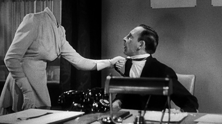 Virginia Bruce and Oskar Homolka in The Invisible Woman