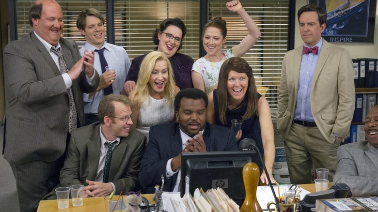 The Office cast smiling