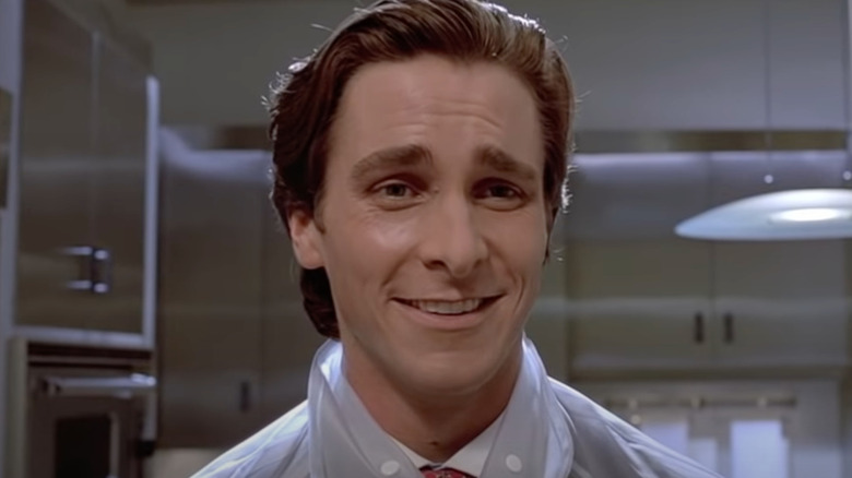 Patrick Bateman smirking