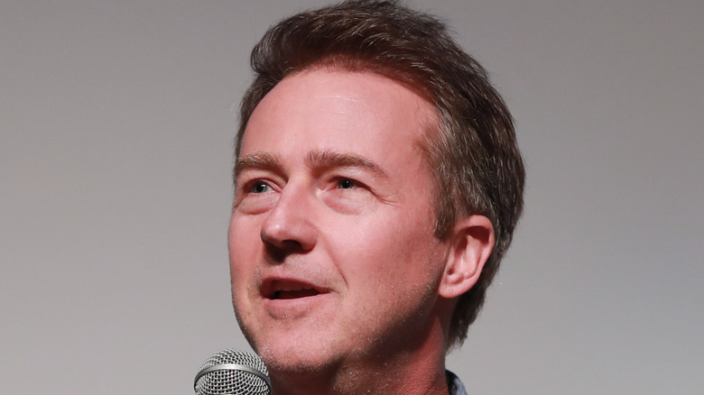 Edward Norton talking