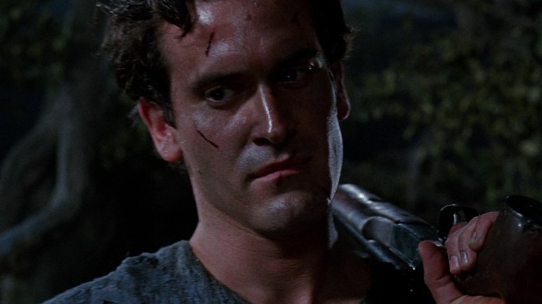 Bruce Campbell with boomstick