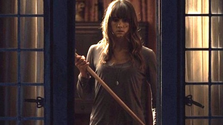 Sharni Sinson with axe