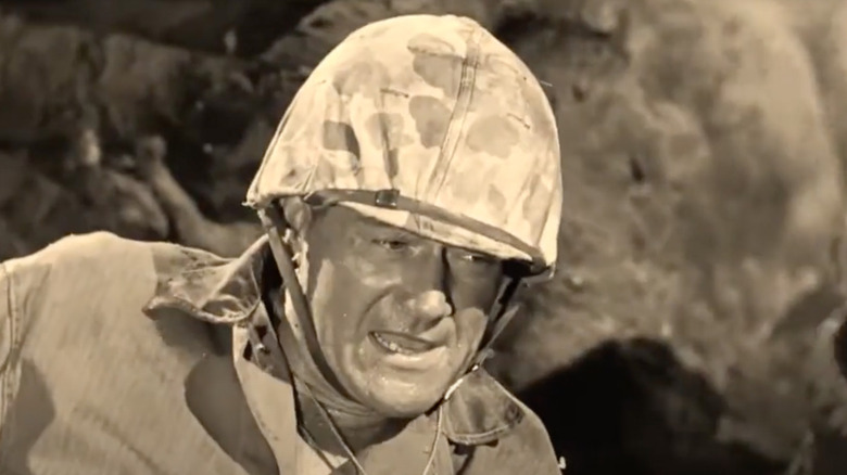 Sgt. John Stryker on the battlefield