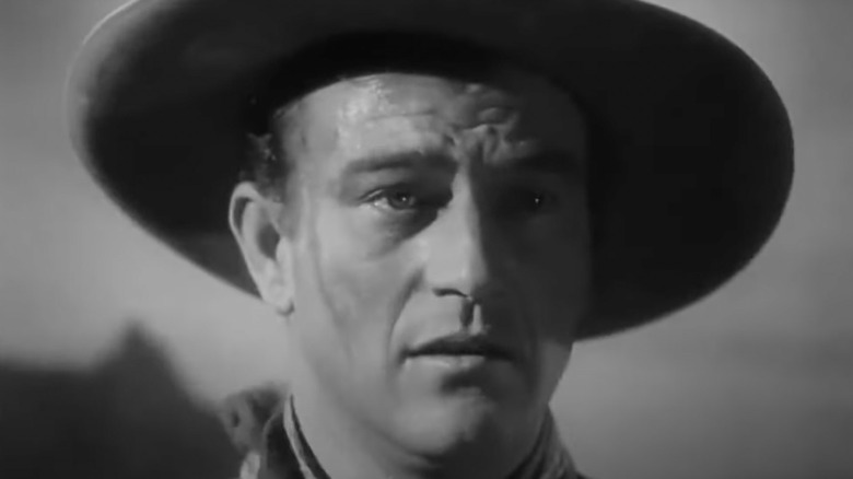 The Ringo Kid stares