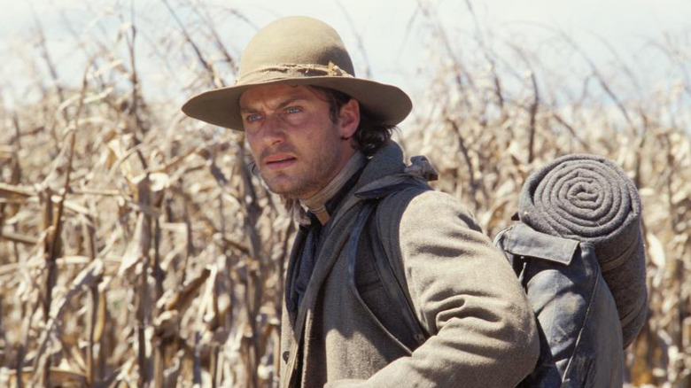 Jude Law with backpack
