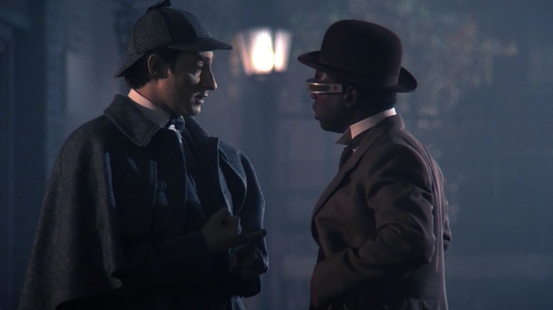 Data and Geordi from "Star Trek: The Next Generation"