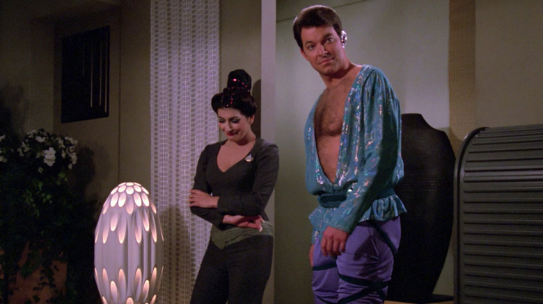 Troi and Riker from "Star Trek: The Next Generation"