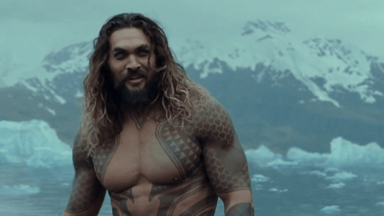 Jason Momoa as Aquaman in "Justice League"