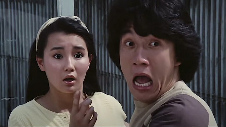Jackie Chan and Maggie Cheung surprised