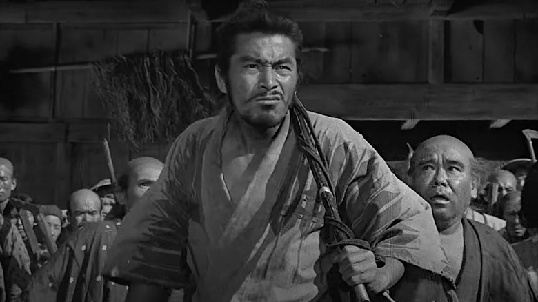 Toshiro Mifune grimacing