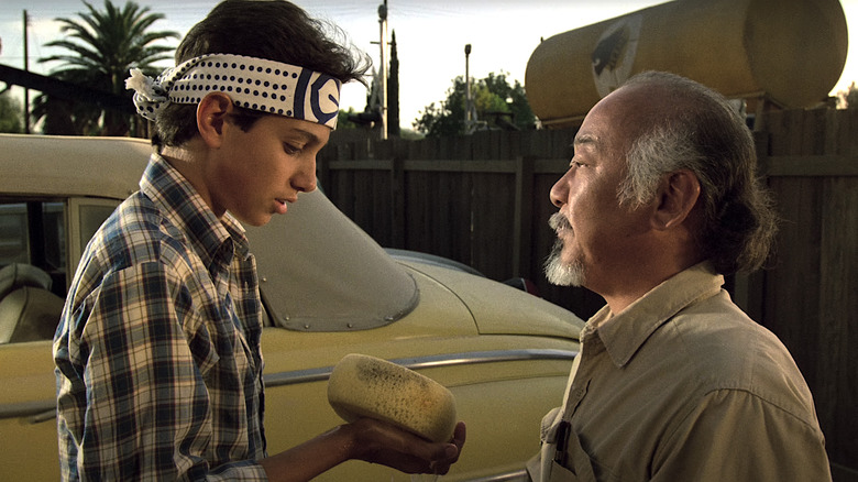 Ralph Macchio and Pat Morita
